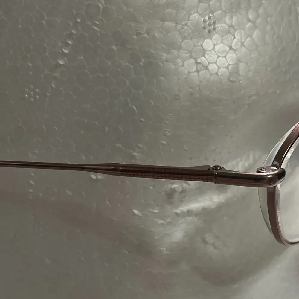 Elle Eyeglasses Rectangle Frames Only EL2587 Color PK 130MM Pink Metal